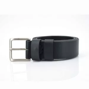 Ceinture noire en cuir "Boris"