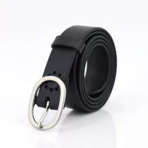 Ceinture noire en cuir "Gaff"