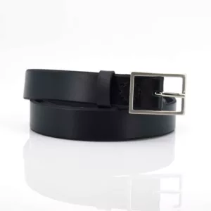 Ceinture noire en cuir "Alain"