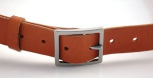 Ceinture en cuir cognac "Patrick"