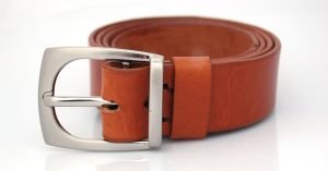 Ceinture en cuir cognac "Thomas"