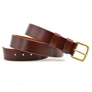 Ceinture - Ceinturon en cuir marron fauve "Adrien"